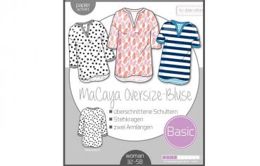Papierschnittmuster - MaCaya Oversize Bluse - Damen - Kibadoo